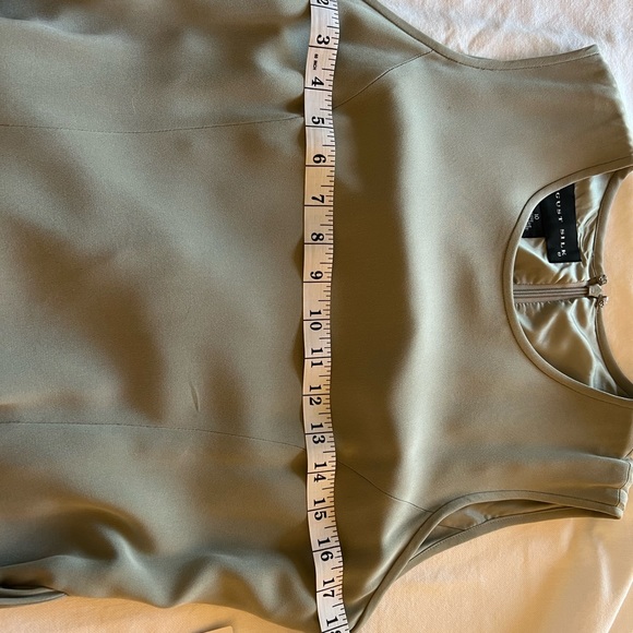 Vintage August Silk silk fully lined faux wrap dress - Picture 3 of 10